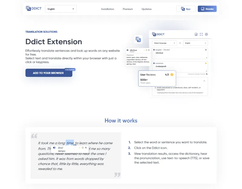 Screenshot of Ddict