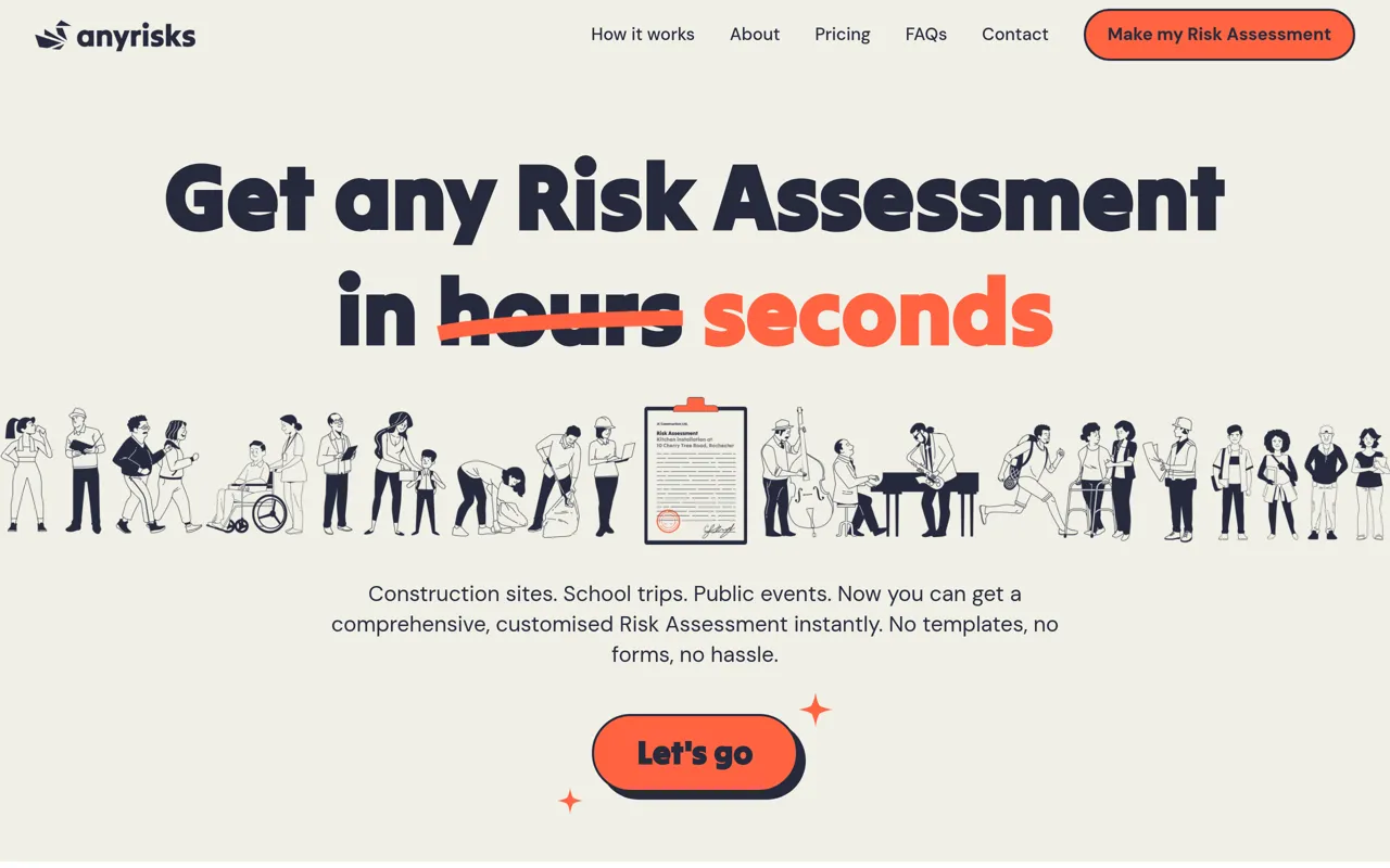 Screenshot of Anyrisks