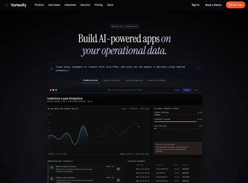 Screenshot of Vortexify