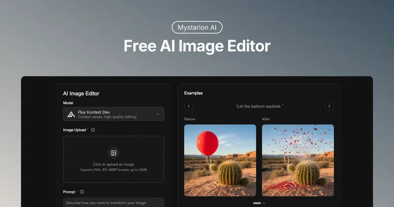Screenshot of ai image editor