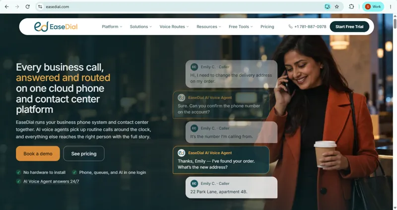 Screenshot of EaseDial