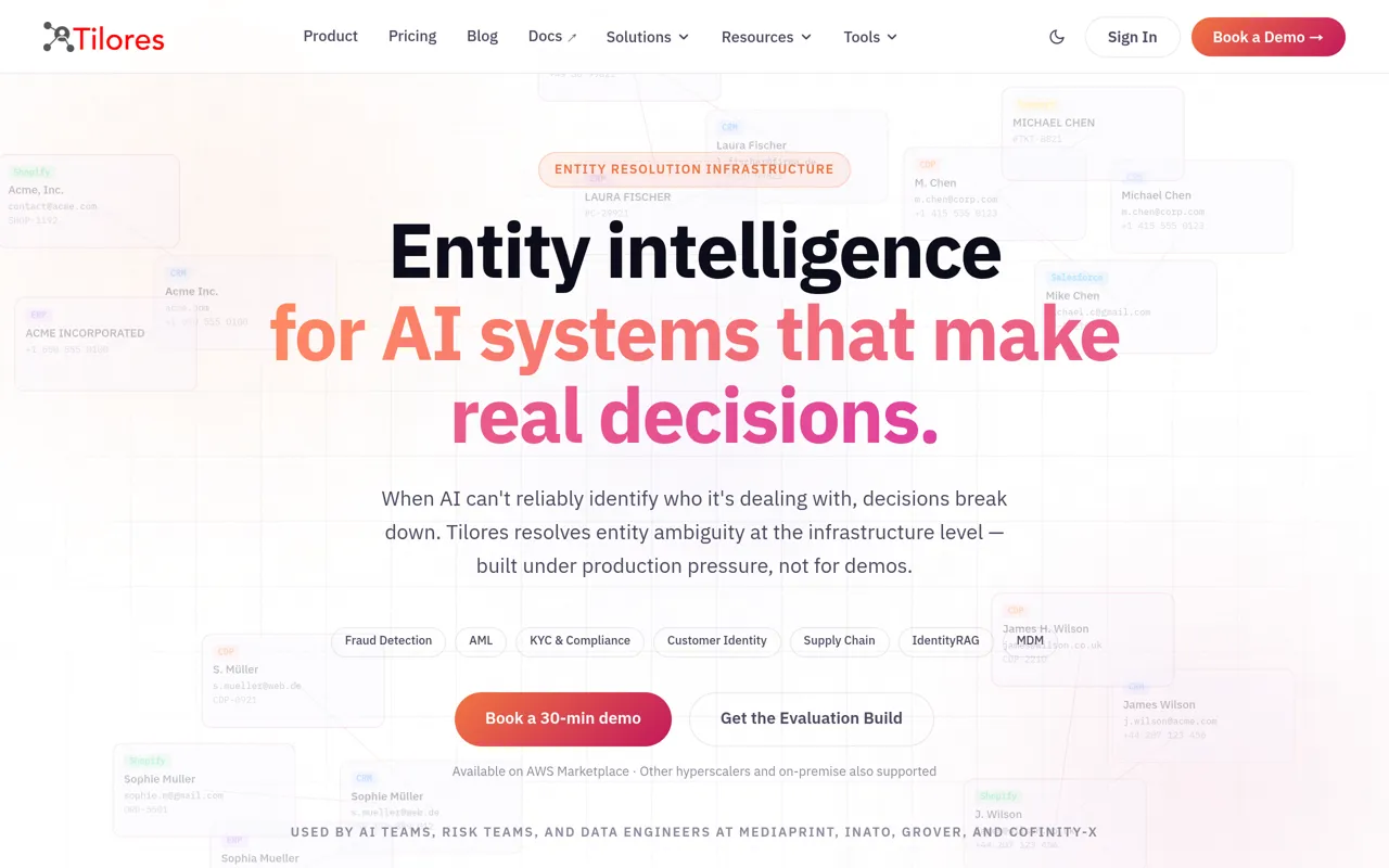 Screenshot of Tilores