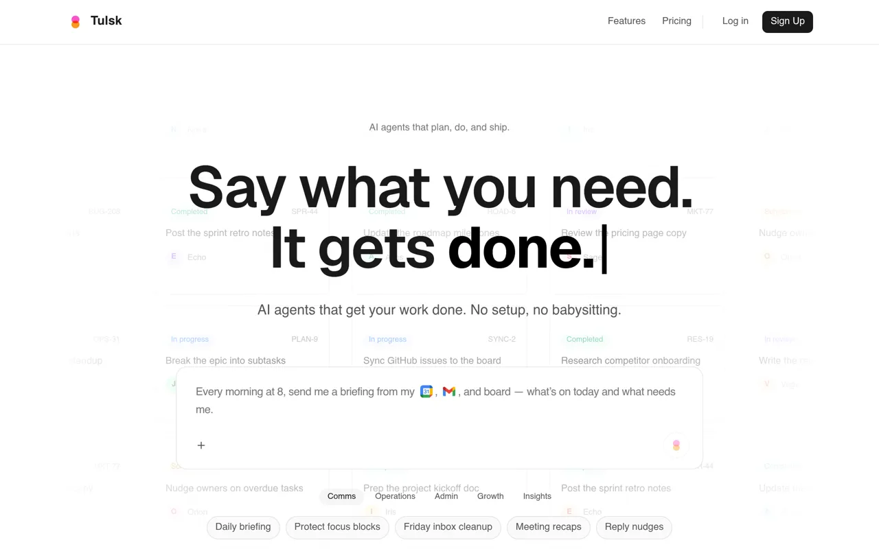 Screenshot of Tulsk