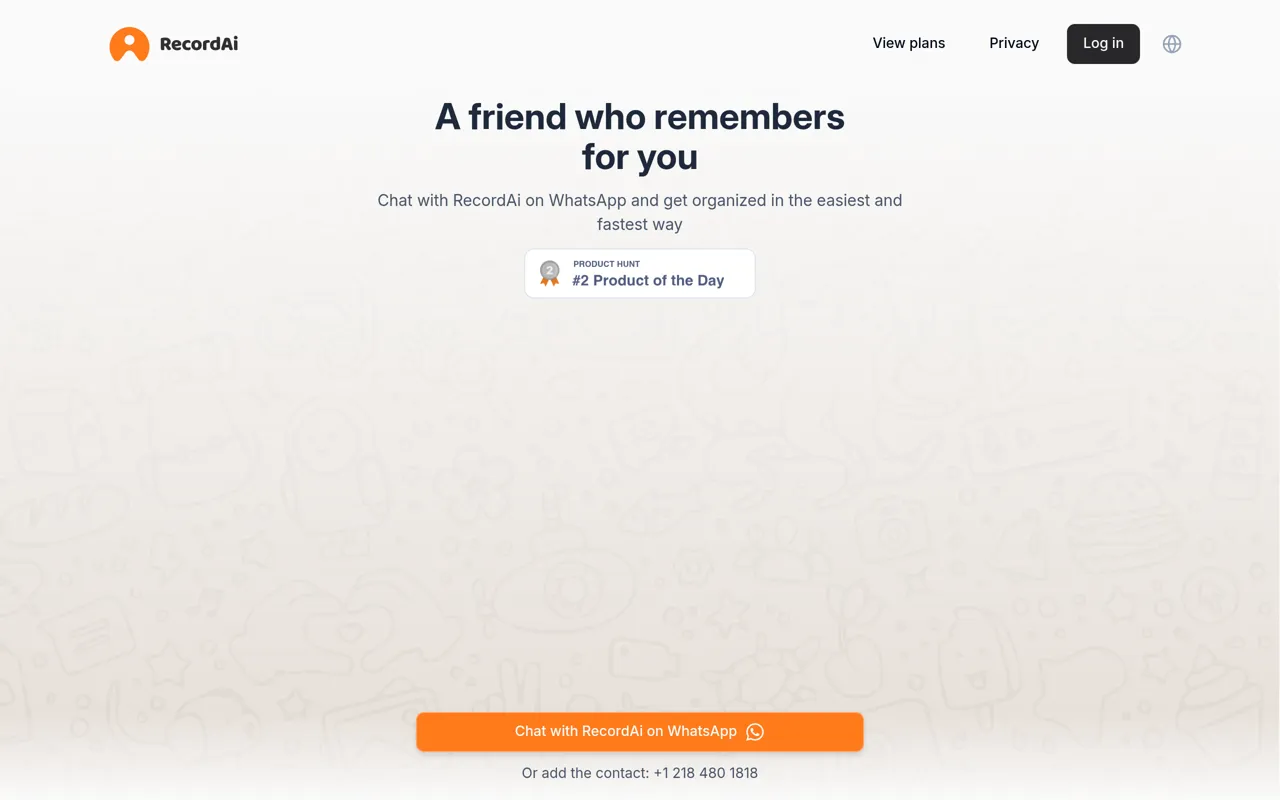 Screenshot of RecordAi