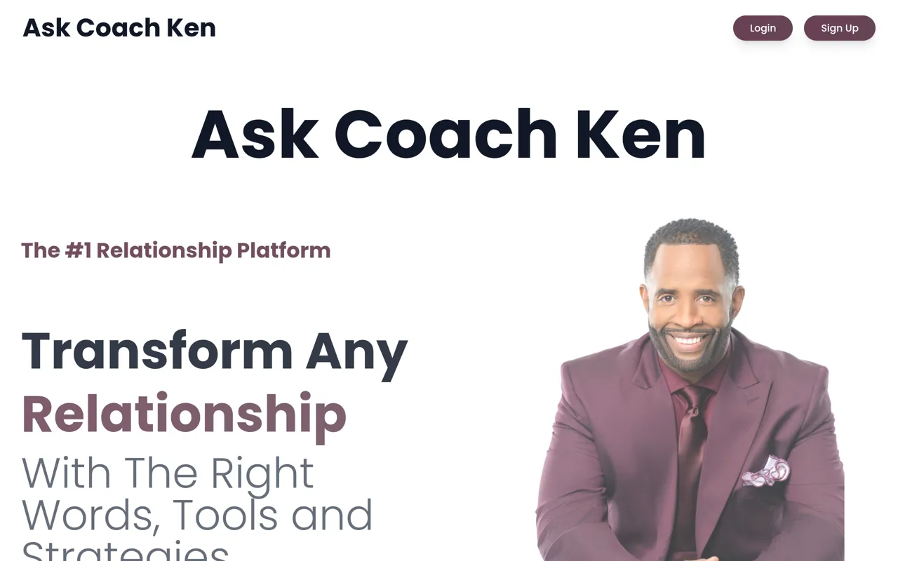 Screenshot of Ask Coach Ken