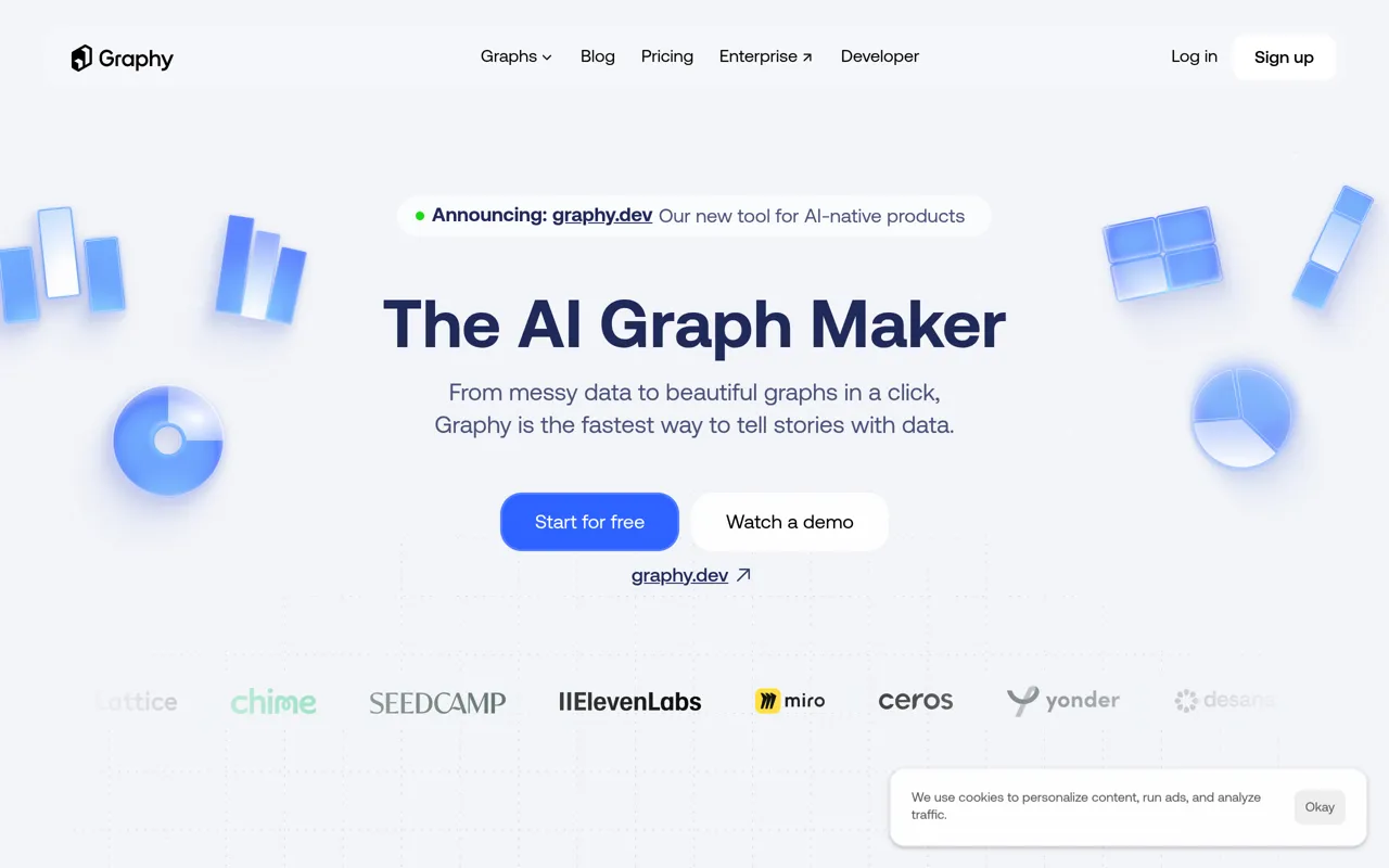 Screenshot of Graphy