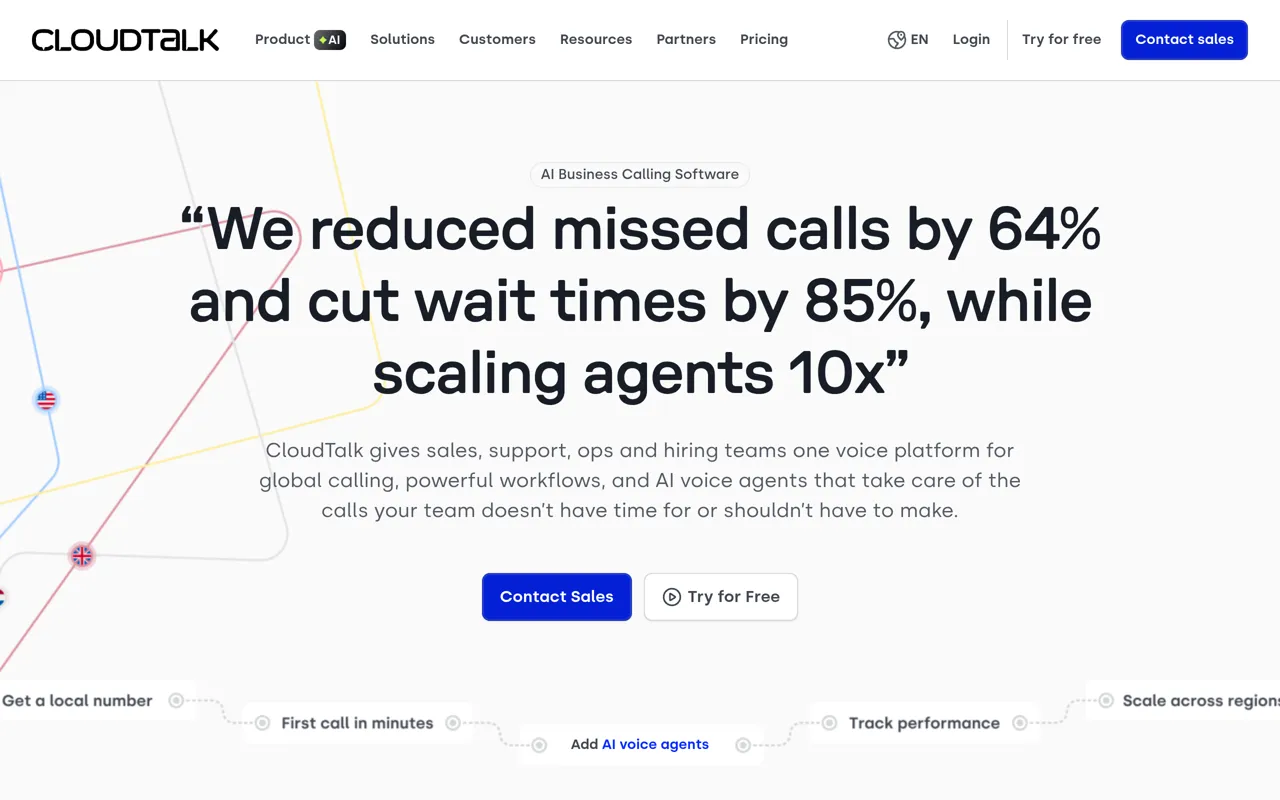 Screenshot of CloudTalk