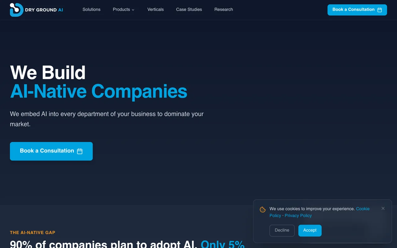 Screenshot of Dry Ground AI