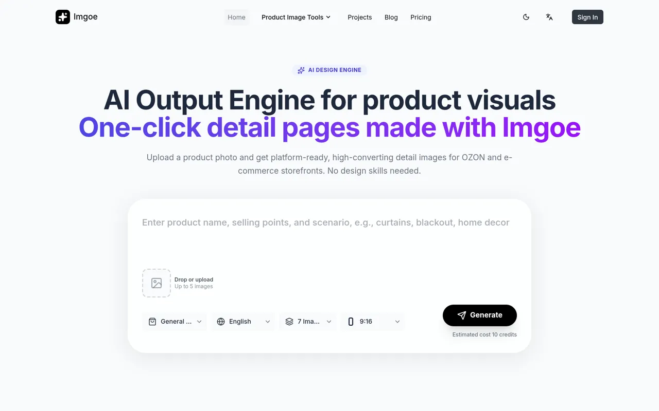 Screenshot of Imgoe