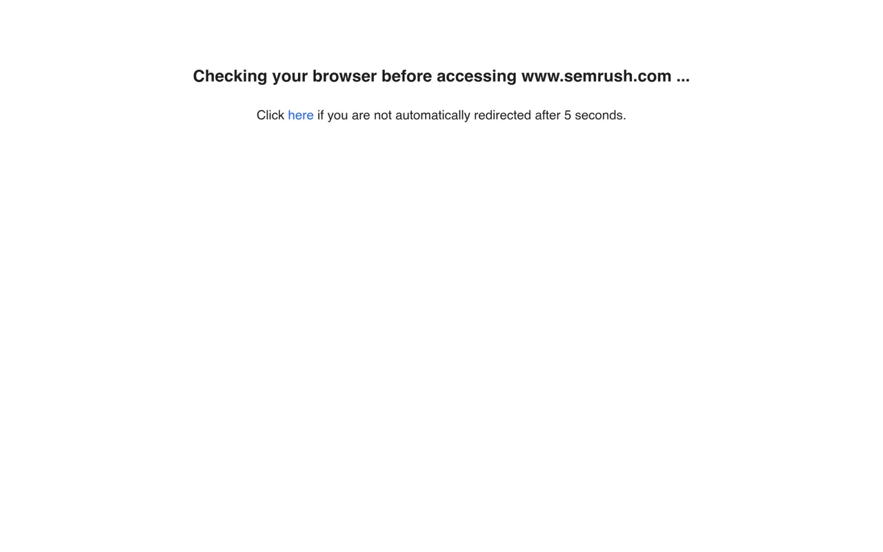 Screenshot of Semrush