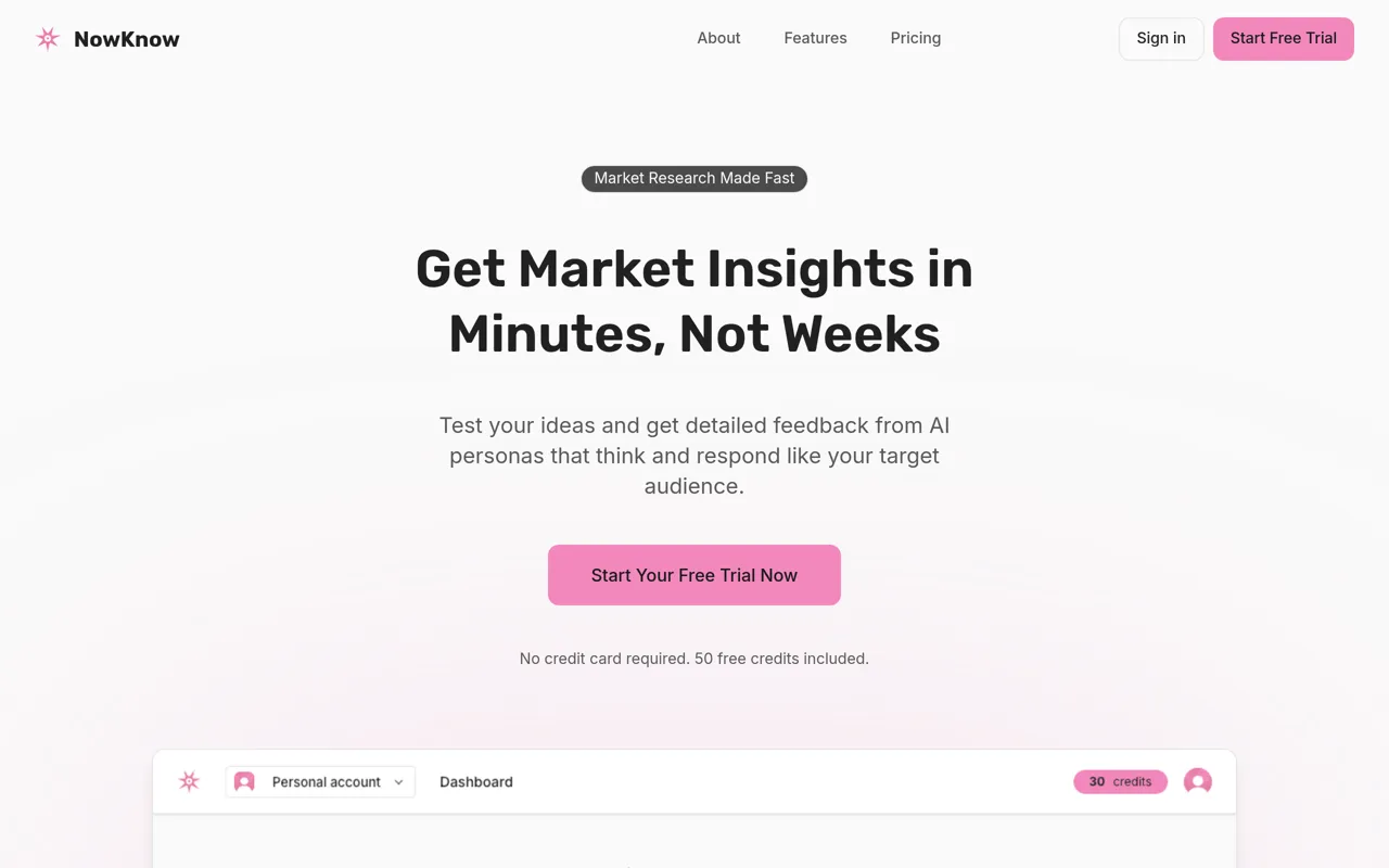 Screenshot of NowKnow