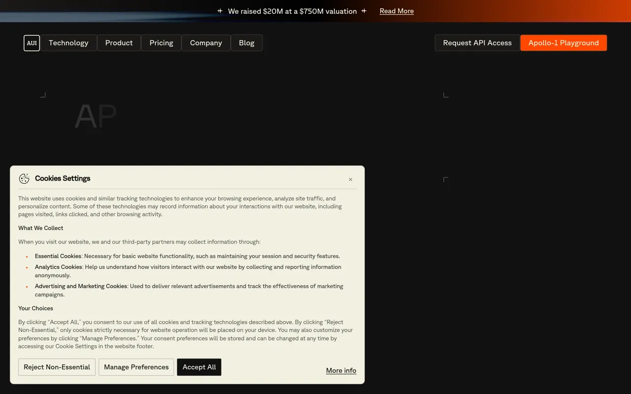 Screenshot of AUI Apollo-1