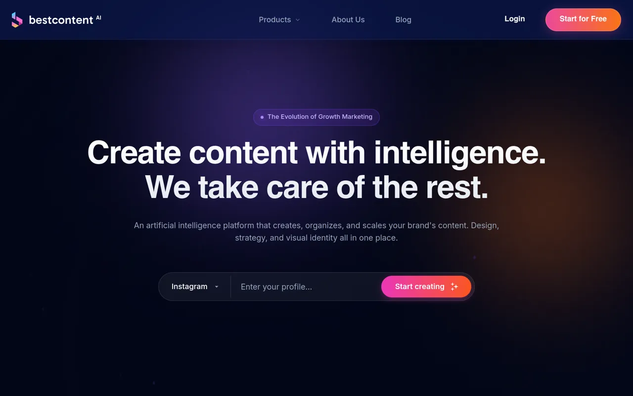 Screenshot of BestContent AI