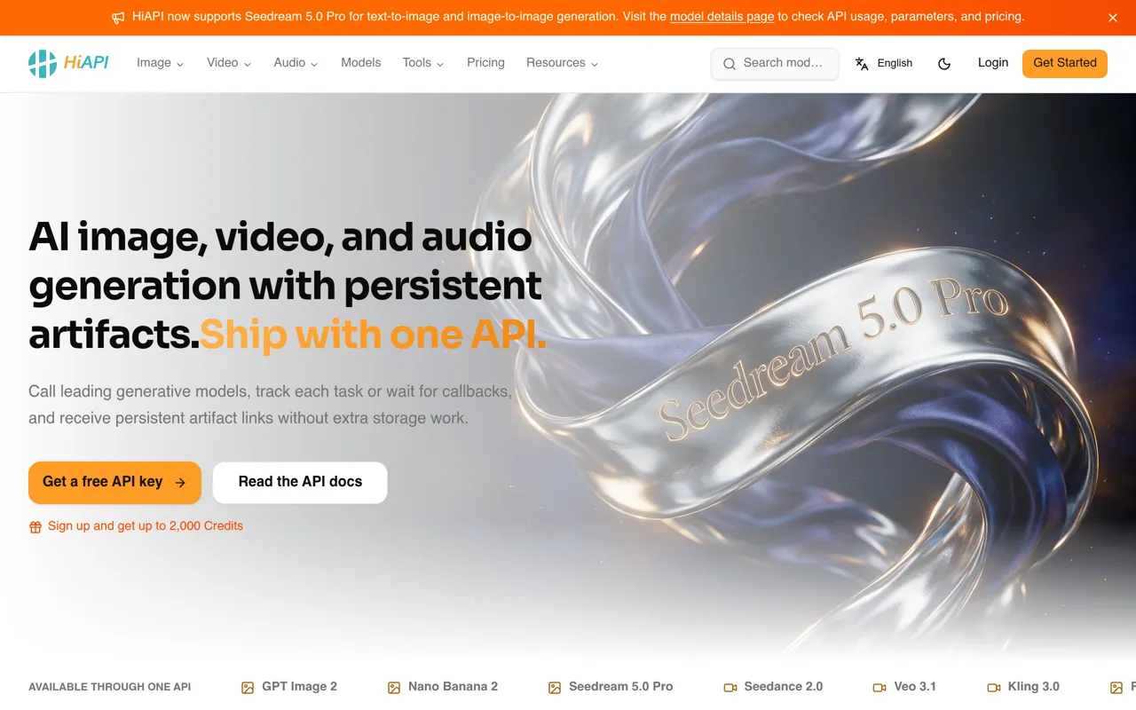 Screenshot of HiAPI