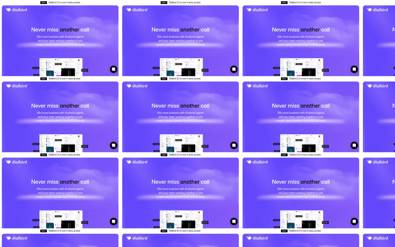 Screenshot of Dialbird