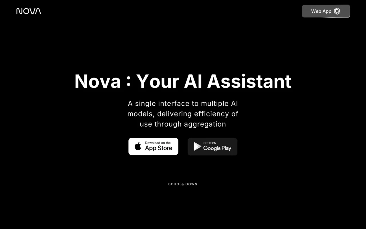 Screenshot of Nova - AI Chatbot
