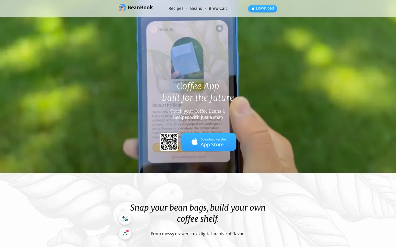 Screenshot of BeanBook