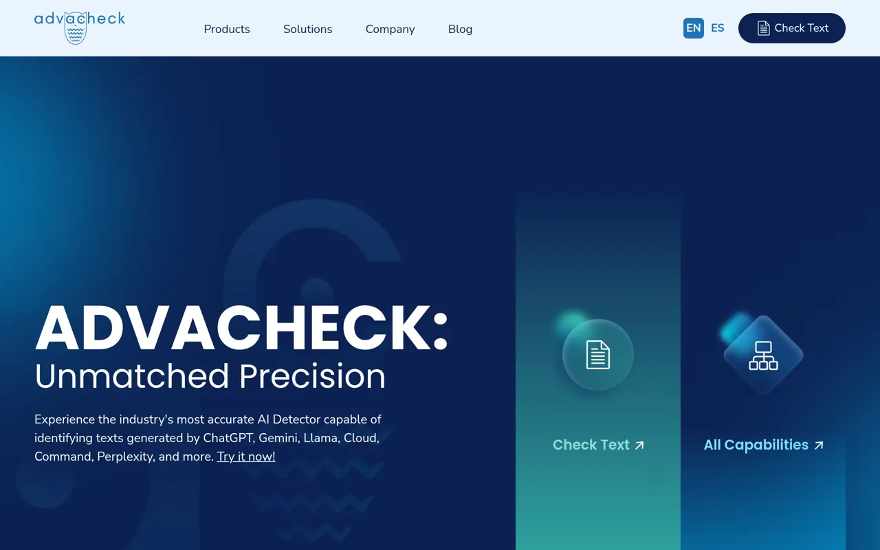 Screenshot of Advacheck