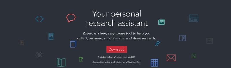 Screenshot of Zotero