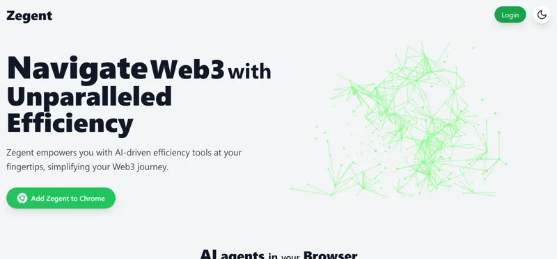 Screenshot of Zegent AI