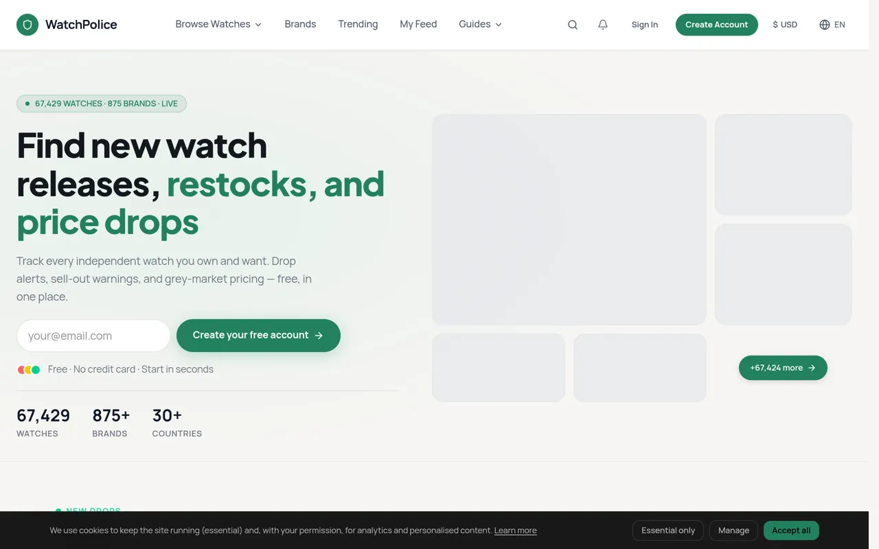 Screenshot of WatchPolice