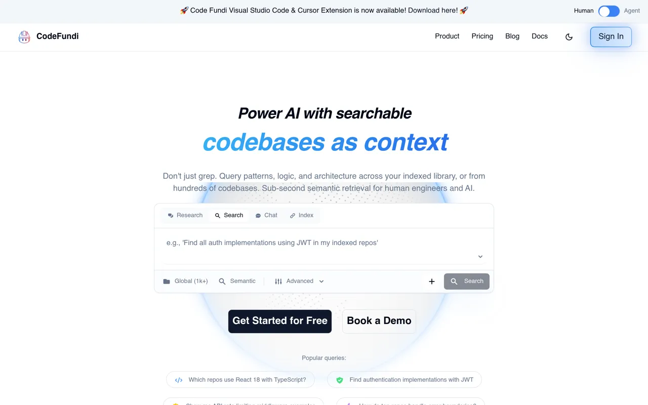 Screenshot of Code Fundi