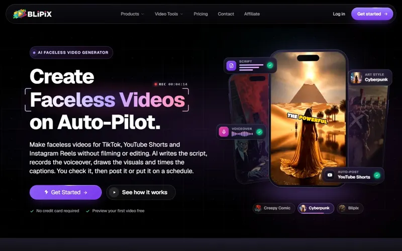Screenshot of Blipix