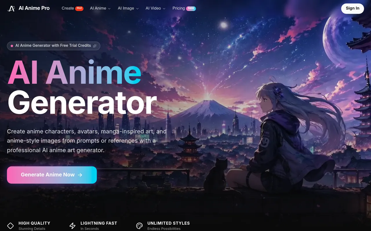 Screenshot of AI Anime Pro