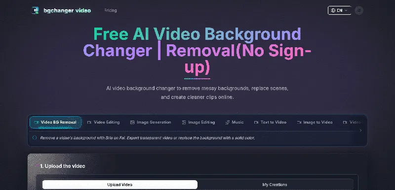 Screenshot of BGChanger