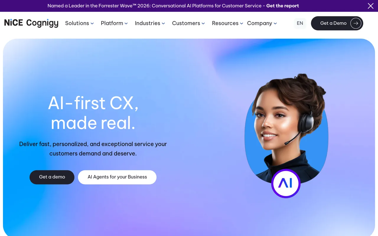 Screenshot of Cognigy.AI