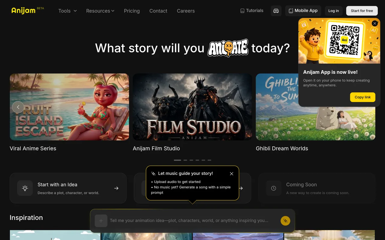Screenshot of Anijam