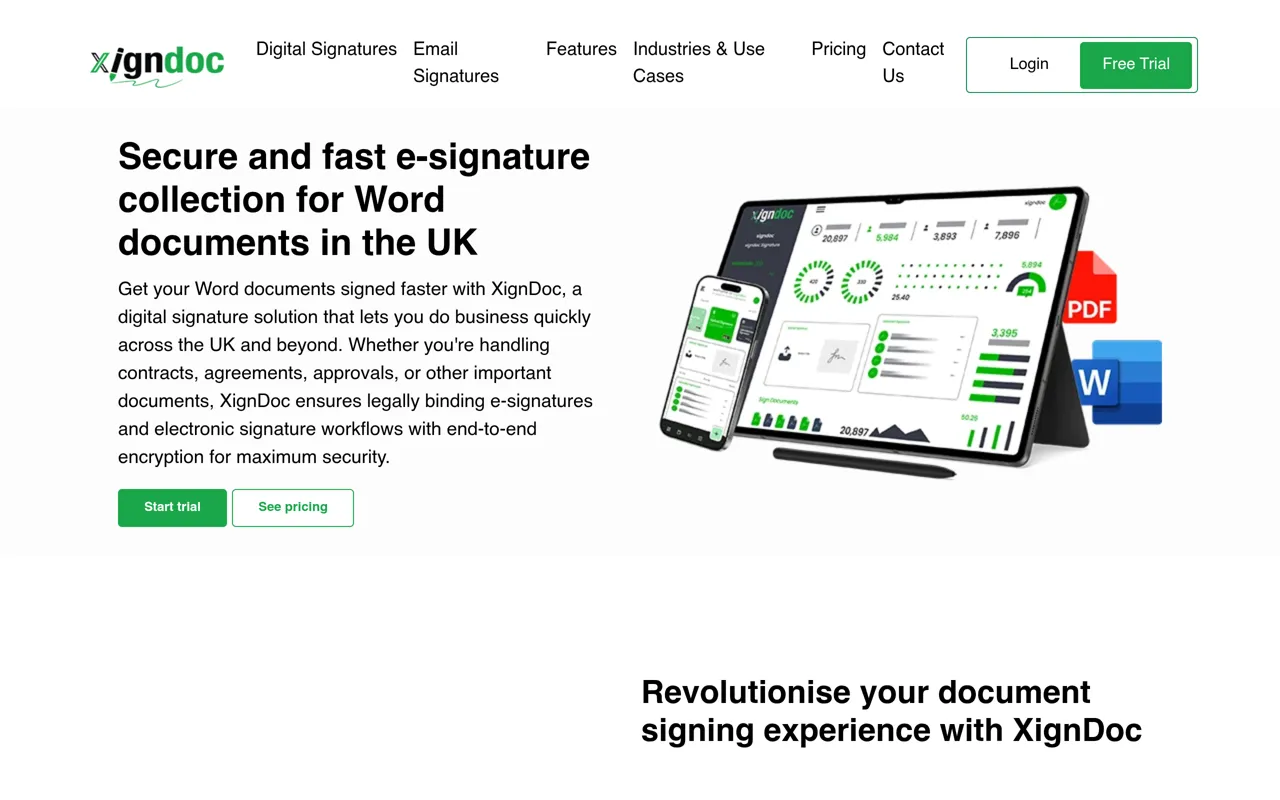 Screenshot of XignDoc