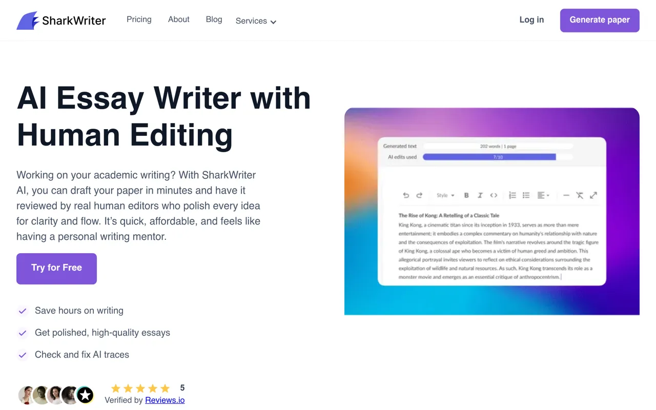Screenshot of SharkWriter