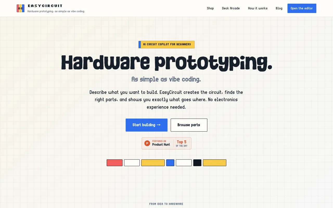 Screenshot of EasyCircuit