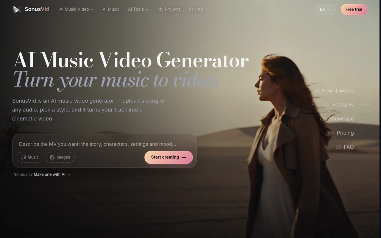 Screenshot of SonusVid