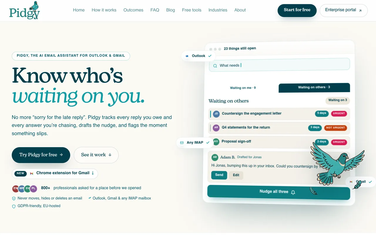 Screenshot of Pidgy