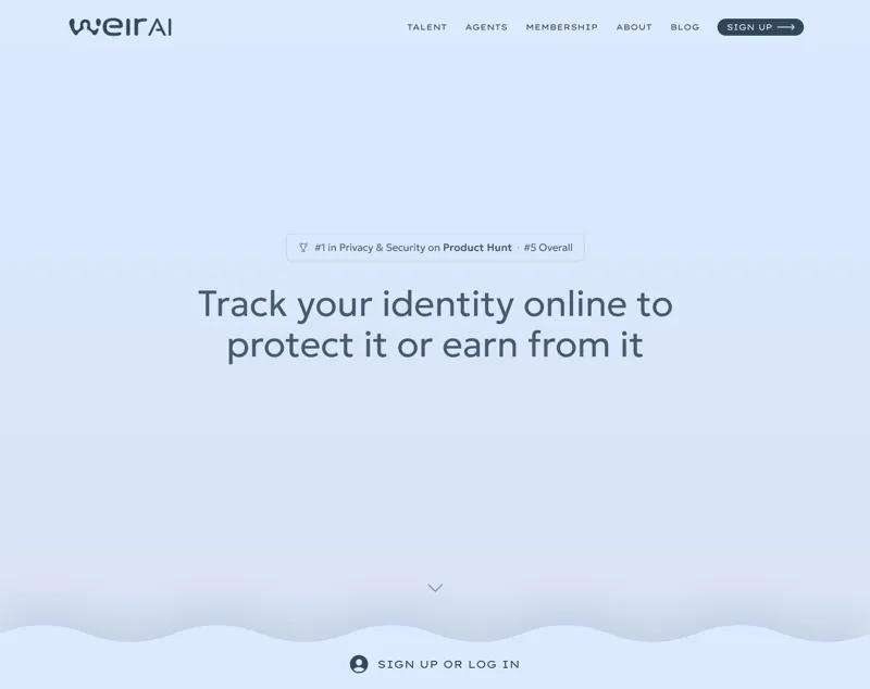 Screenshot of WEIR AI
