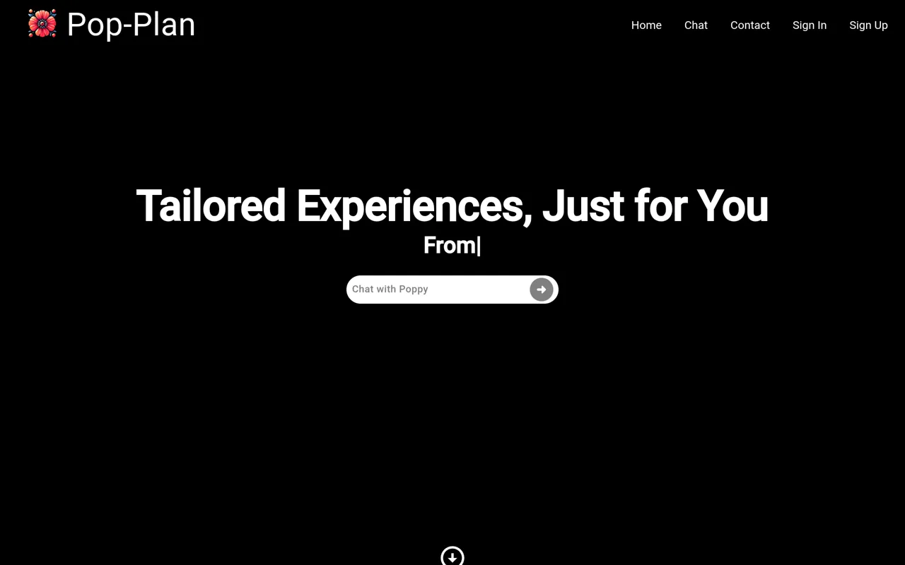 Screenshot of Pop-Plan