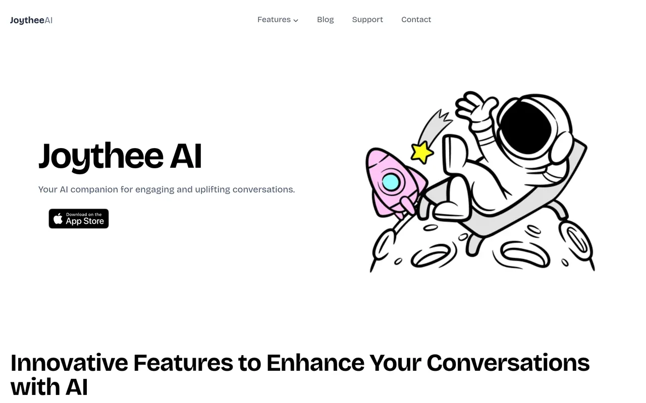 Screenshot of Joythee AI