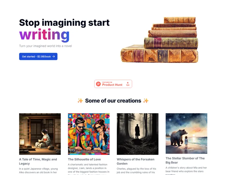 Screenshot of AuthorGPT