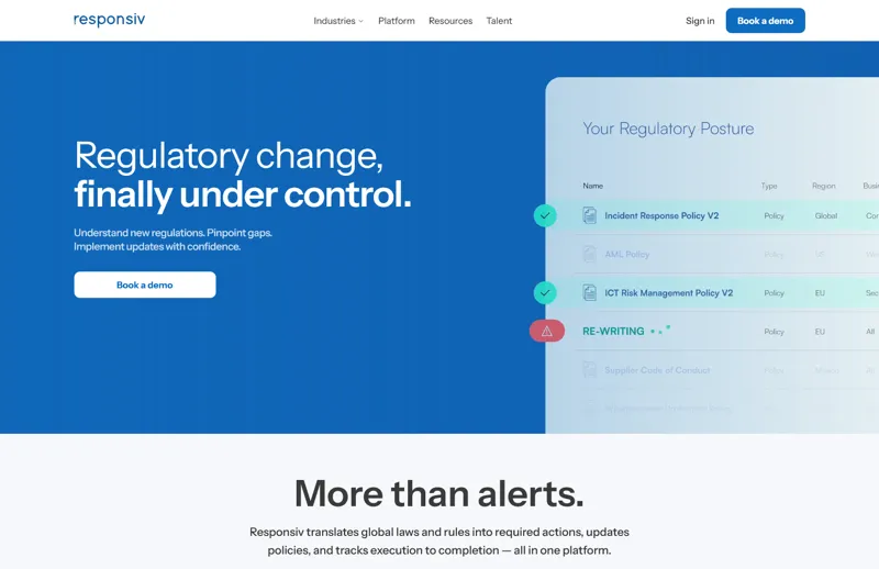 Screenshot of Responsiv