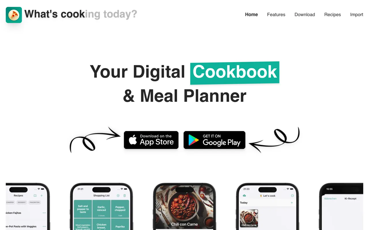 Screenshot of WhatsCook