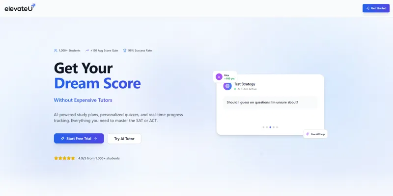 Screenshot of ElevateU