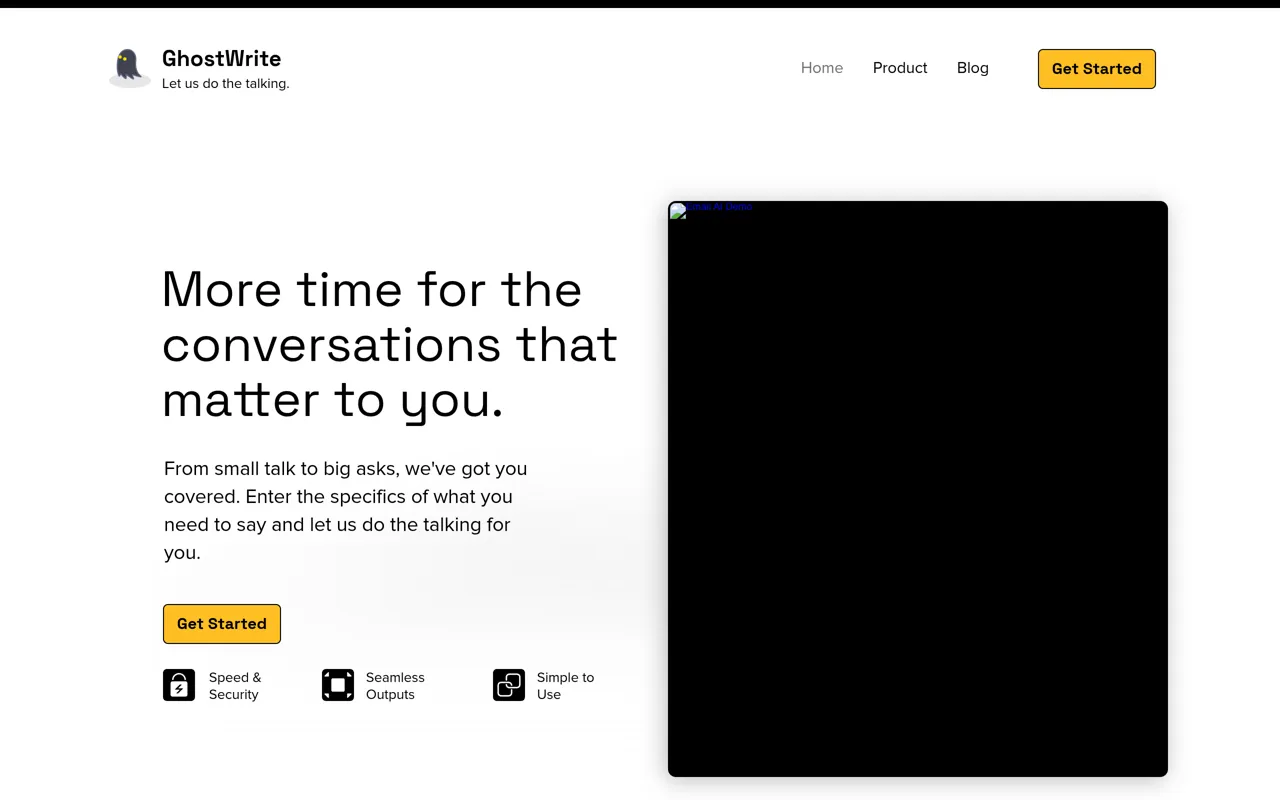 Screenshot of Ghostwrite