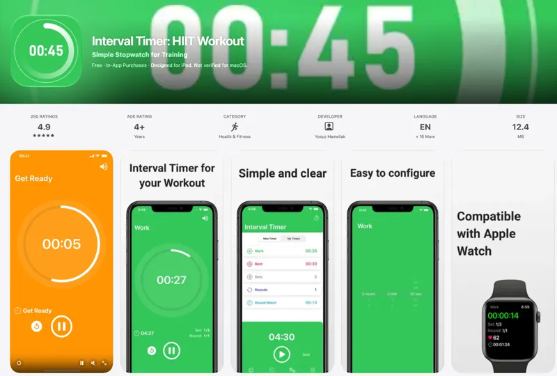 Interval Timer: HIIT Workout screenshot