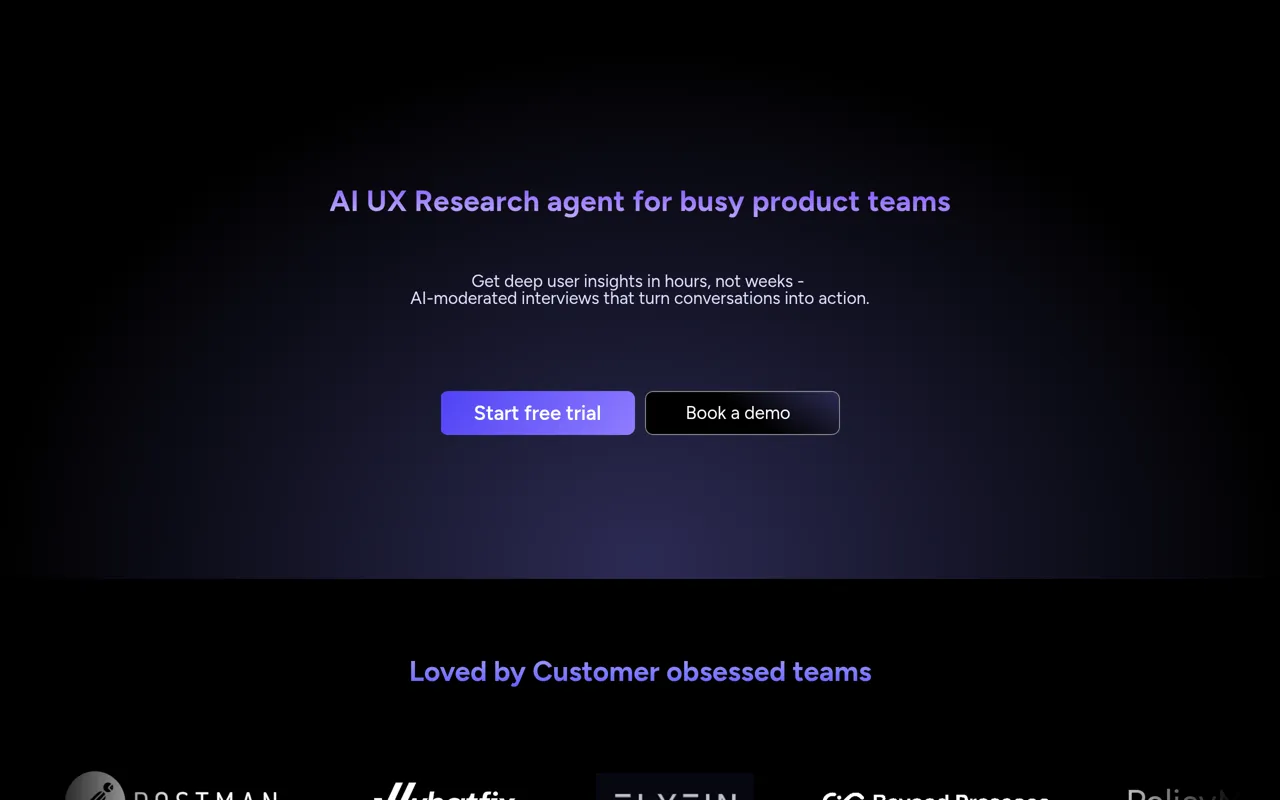 Screenshot of Userology