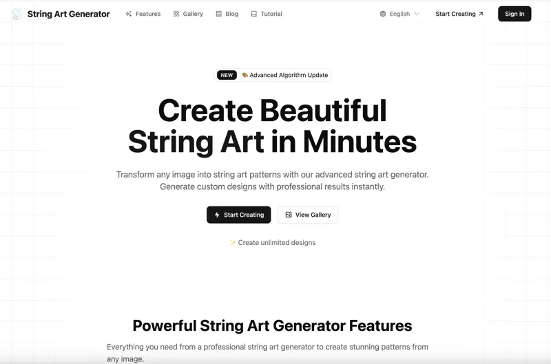 Screenshot of String Art