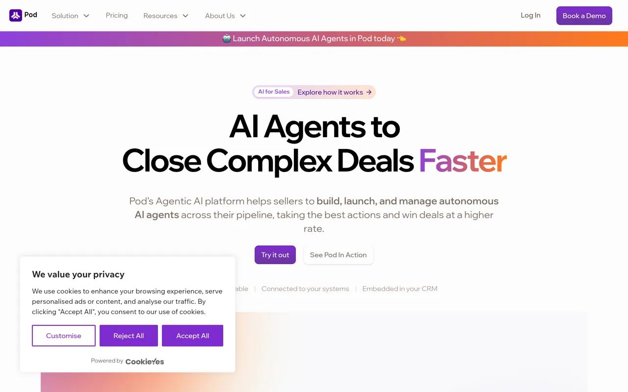 Screenshot of Pod