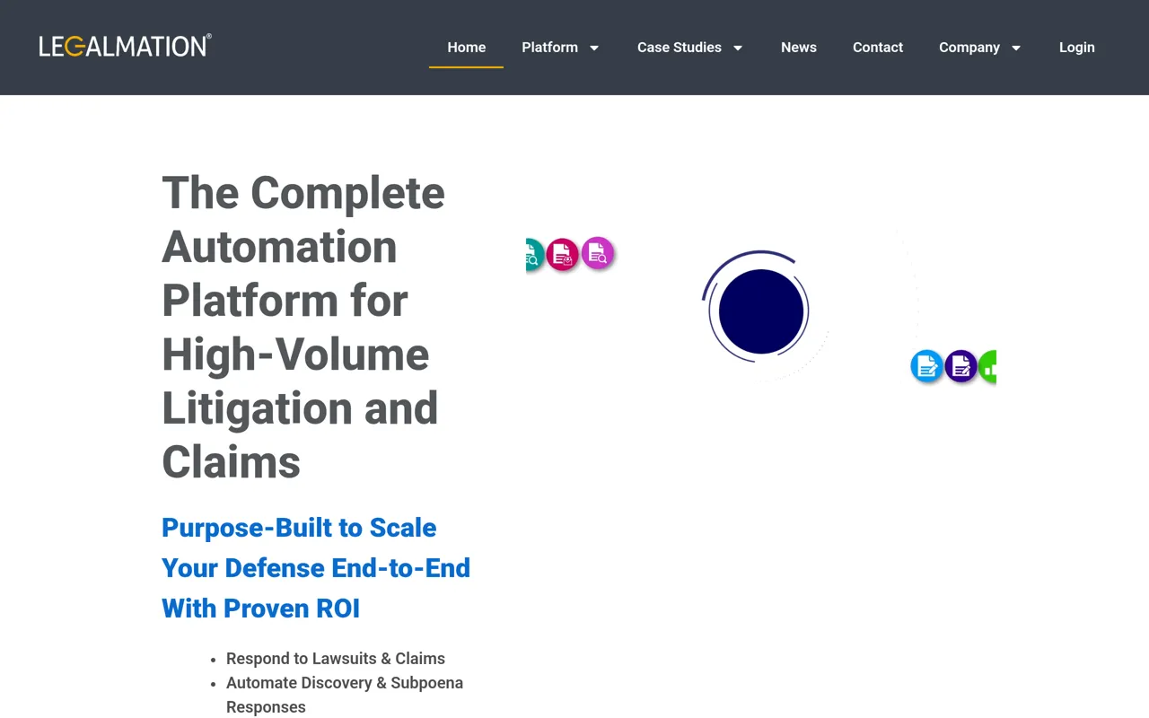 Screenshot of LegalMation