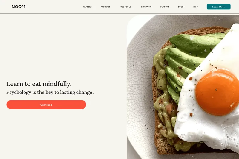 Screenshot of Noom